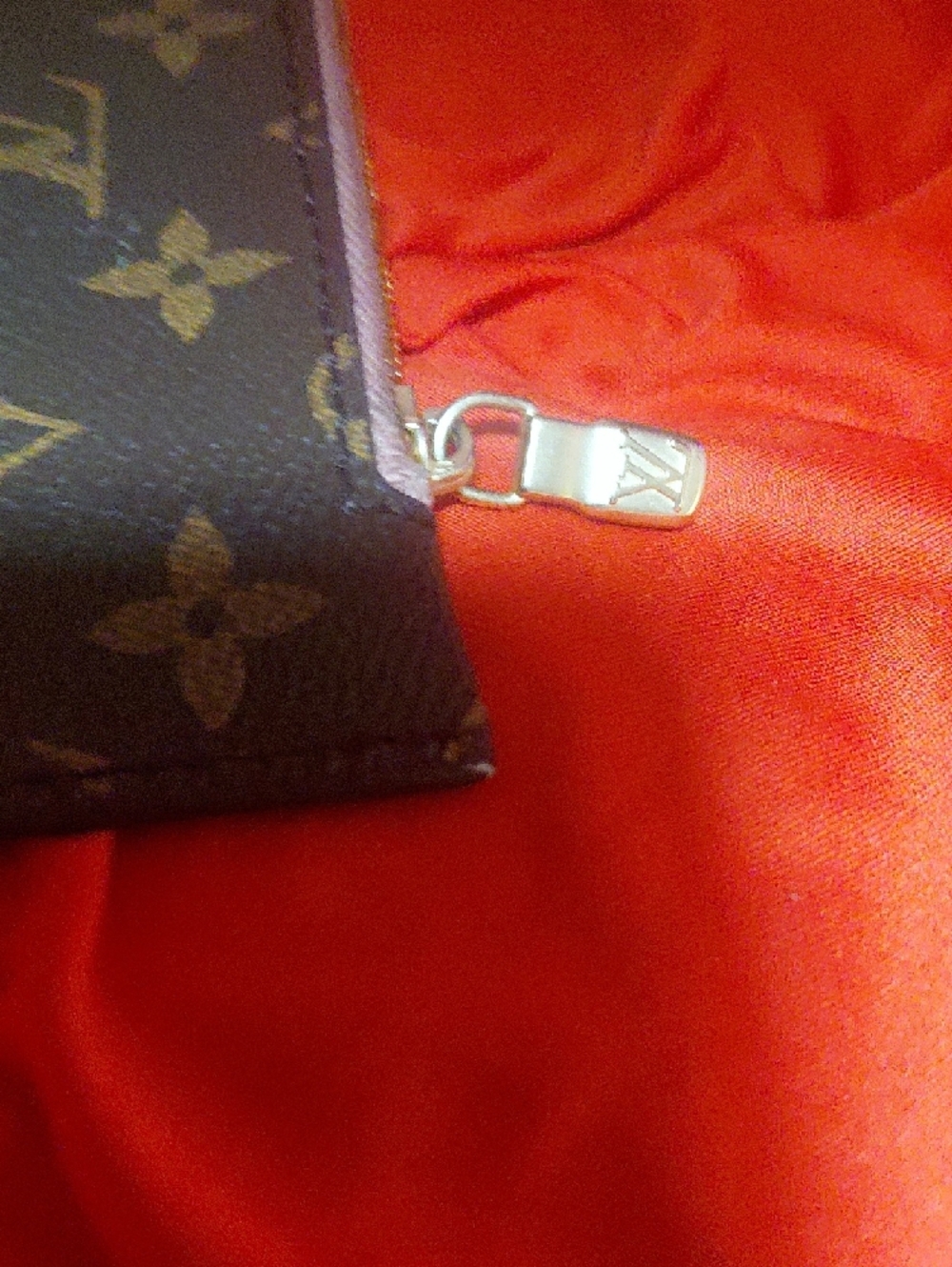 Louis Vuitton Brown Monogram Wristlet Clutch - Picture 5 of 9